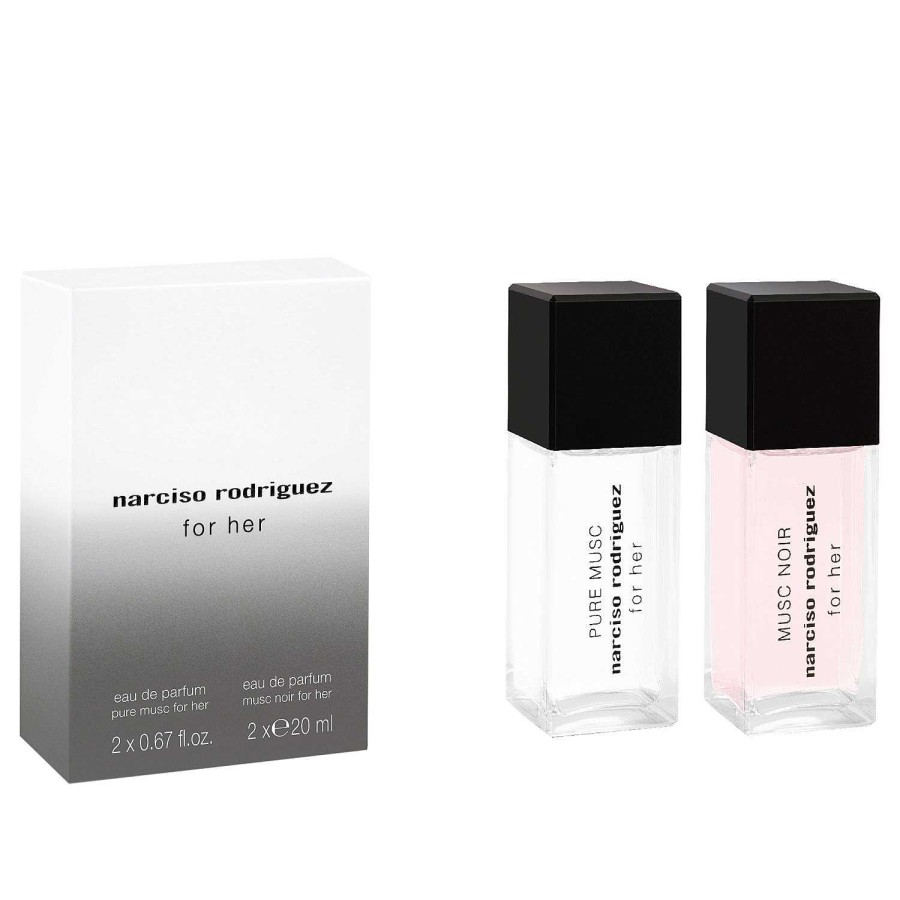 D Fte Narciso Rodriguez Sets | Mini Duos - For Her Pure Musc Eau De Parfum 20 Ml + For Her Musc Noir Eau De Parfum 20 Ml