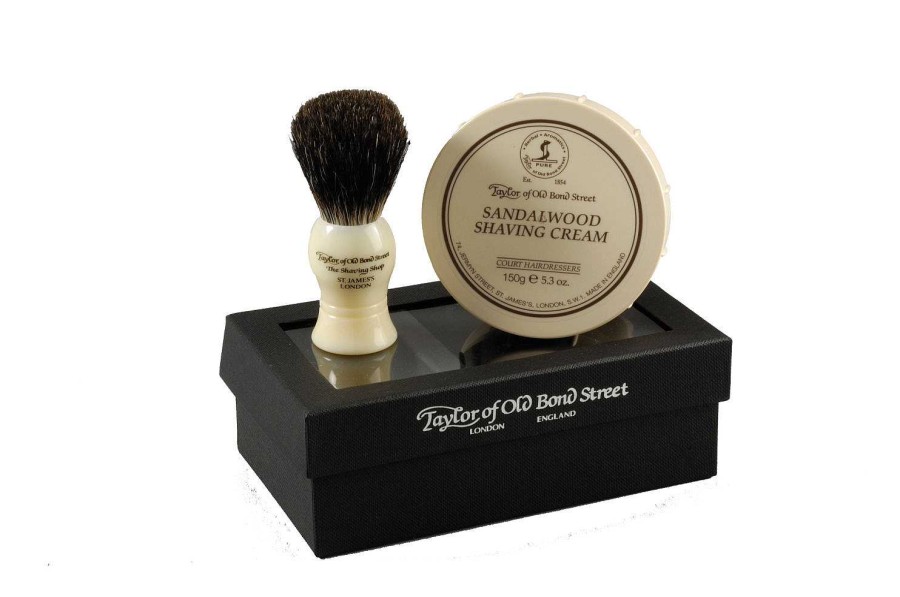 Pflege Taylor of old Bond Street Rasur & Zubeh R | Taylor Sandalwood Gift Box Pure Badger