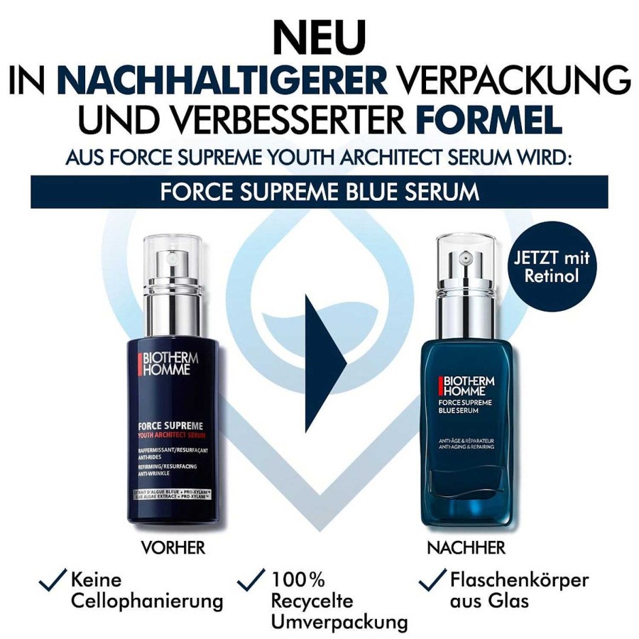 Pflege Biotherm Spezialpflege | Homme Force Supreme Blue Serum