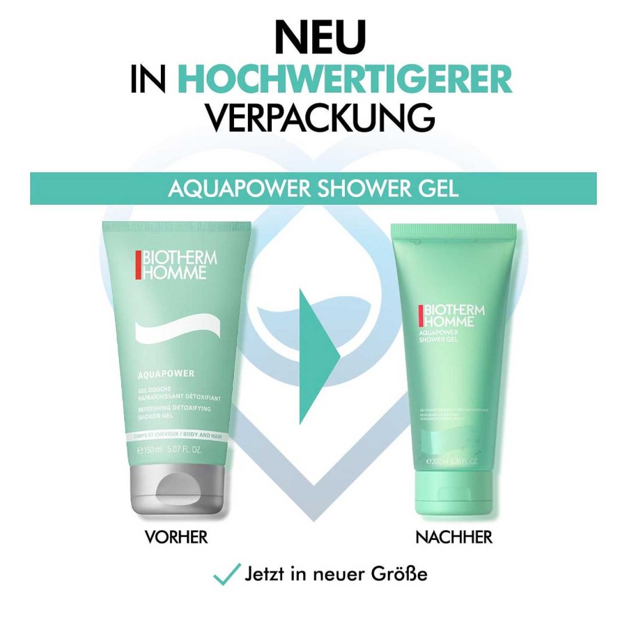 Pflege Biotherm Reinigung | Homme Aquapower Shower Gel